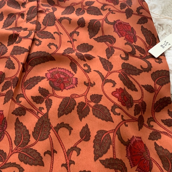 NWT Let It Be Orange Floral Sleeveless Top- Size M - Picture 6 of 11